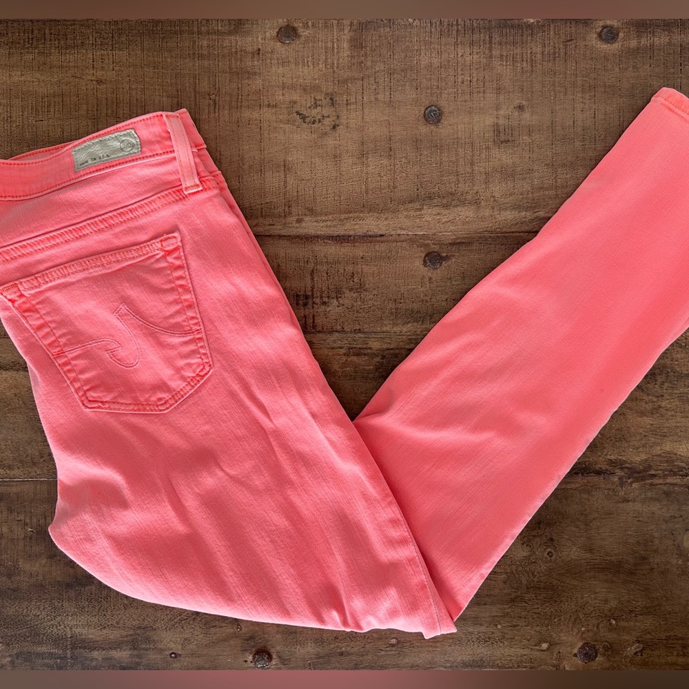 AG Adriano Goldschmied the Stevie Ankle slim straight leg jeans